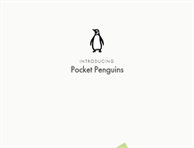 Tablet Screenshot of pocketpenguins.com